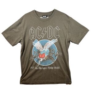 AC/DC Men's Graphic T-Shirt Size Medium Green